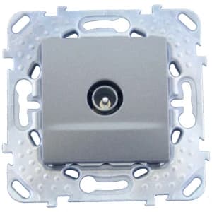 Розетка телевизионная обычная (графит)