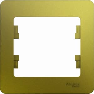 Рамка Systeme Glossa, 1 пост, Фисташковая