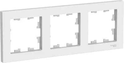 Рамка Systeme AtlasDesign, 3 поста, белая