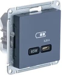 Зарядное устройство USB Schneider, USB-C 3.25A 65Вт, 3.25A (Грифель)