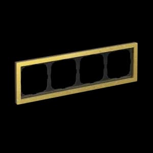 Рамка Schneider Systeme ArtGallery Pure, 4 поста (Металл / Золото)