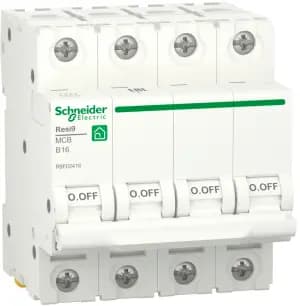 Автоматический выключатель Schneider Resi9 - 4P - 16A - B - 6kA - 4M - 400В
