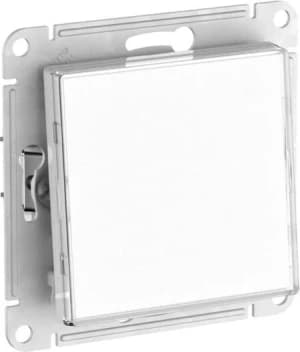 Одноклавишный выключатель ART на автозажимах (Белый)