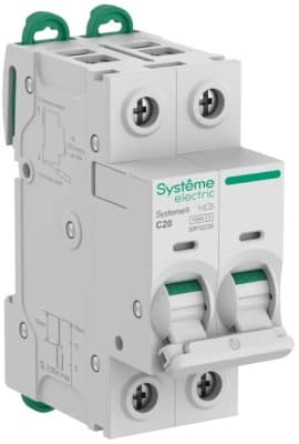 Systeme9 Автоматический выключатель (АВ) C 20A 2P 10kA 400В