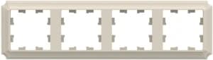 Рамка Systeme AtlasDesign Antique, 4 поста, Бежевая