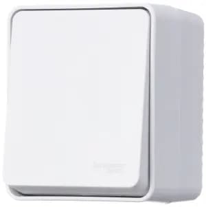 Влагозащищенный одноклавишный переключатель IP54 (Белый)