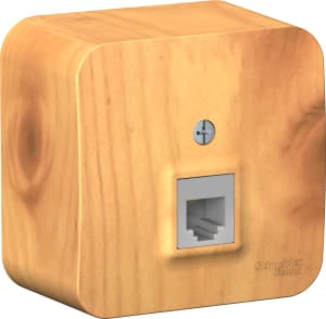 Розетка телефонная Schneider Blanca (ясень)