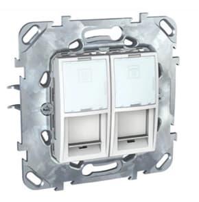 Розетка информационная Schneider Unica (белый)