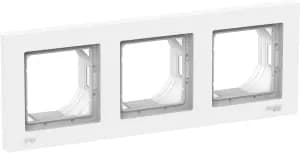 Рамка Systeme AtlasDesign влагозащищенная, 3 поста, белая