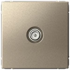 Розетка телевизионная проходная 4dB (Шампань)
