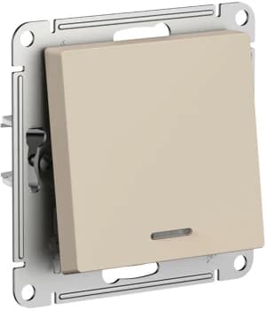 Одноклавишный переключатель с подсветкой (Песочный)