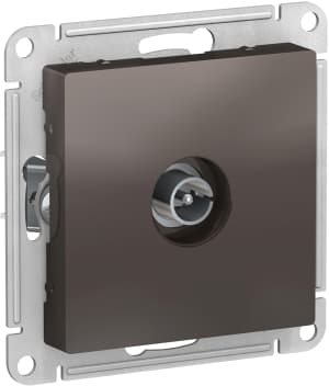 Розетка телевизионная обычная (Мокко)