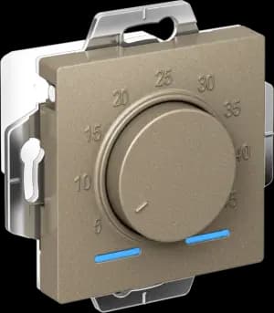 Терморегулятор/термостат Schneider AtlasDesign электронный для теплого пола, с датчиком пола (Шампань) 10 A