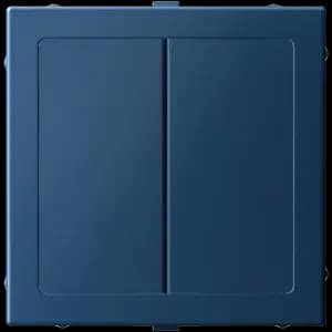 Двухклавишный перекрёстный переключатель (Аквамарин) AtlasDesign с адаптером ArtGallery