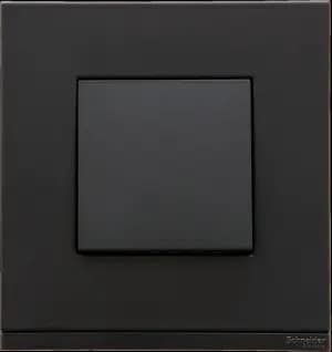 Рамка Schneider Pure, 3 поста (каучук/антрацит)