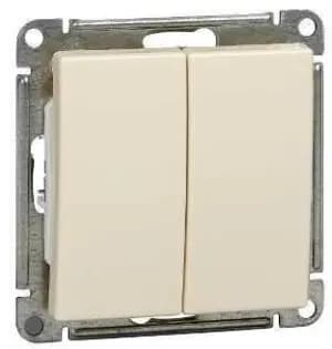 Двухклавишный переключатель (Слоновая кость)