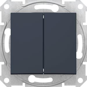 Двухклавишный переключатель (Графит)