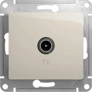 Розетка телевизионная оконечная (Молочный)