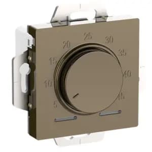 Терморегулятор/термостат Schneider AtlasDesign электронный для теплого пола, с датчиком пола (Шампань) 10 A