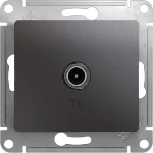 Розетка телевизионная обычная (Графит)