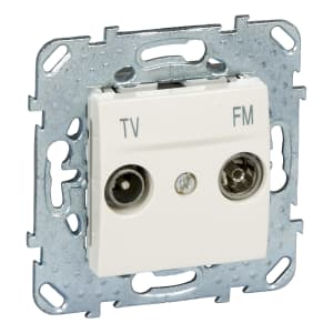 Розетка ТВ + радио обычная (бежевый)