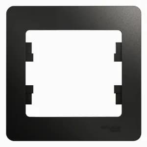 Рамка Systeme Glossa, 1 пост (антрацит)