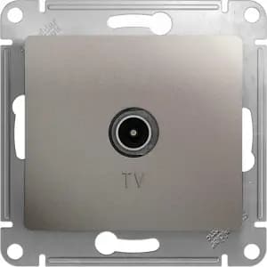 Розетка телевизионная обычная (Платина)