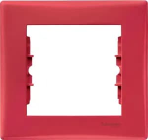 Рамка Schneider Sedna, 1 пост, Красная