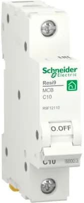Автоматический выключатель Schneider Resi9 - 1P - 10A - C - 6kA - 1M