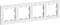 ATN000104 Рамка Systeme AtlasDesign, 4 поста, белая