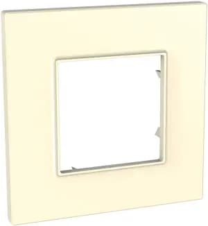 Рамка Unica Quadro одноместная (бежевый)