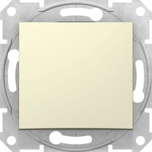 Одноклавишный выключатель (Бежевый)