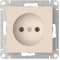 ATN000241S Розетка электрическая без заземления Systeme AtlasDesign (Бежевый) на автозажимах