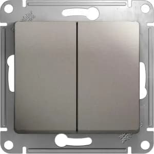 Двухклавишный выключатель (Платина)