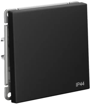 Влагозащищенный одноклавишный переключатель IP44 (Карбон)