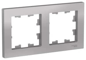 Рамка Systeme AtlasDesign, 2 поста (Алюминий)