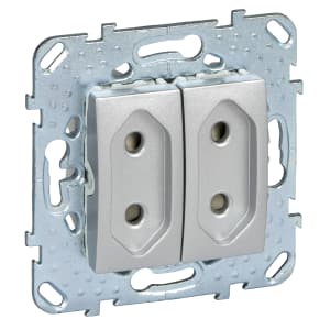 Розетка электрическая Schneider Unica (алюминий)