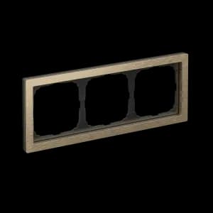 Рамка Schneider Systeme ArtGallery Pure, 3 поста (Металл / Латунь)