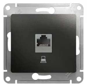 Розетка информационная Schneider Glossa (антрацит)