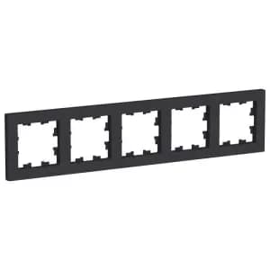 Рамка Systeme AtlasDesign, 5 постов (Карбон)