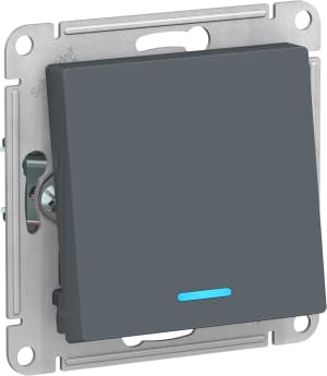 Одноклавишный переключатель с подсветкой (Грифель)