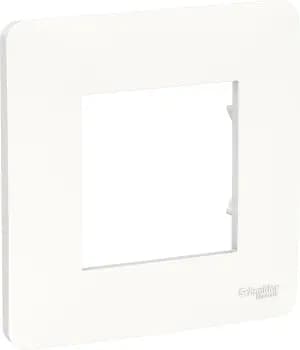 Рамка Schneider Studio, 1 пост, белая