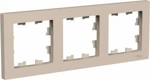 Рамка Systeme AtlasDesign, 3 поста (Песочный)