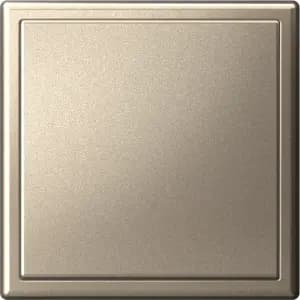 Одноклавишный выключатель в комплекте с рамкой (Шампань)