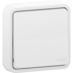 MUREVA S, ПЕРЕКЛЮЧАТЕЛЬ скрытой установки, БЕЛЫЙ, IP55