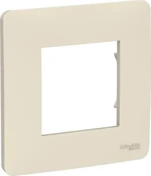 Рамка Schneider Studio, 1 пост, Бежевая