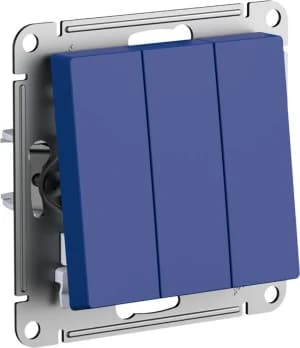 Трёхклавишный выключатель (Аквамарин)