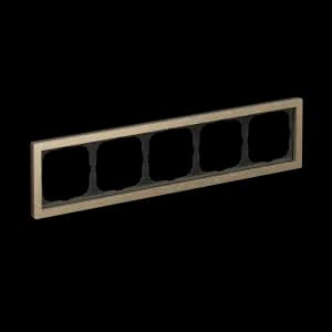 Рамка Schneider Systeme ArtGallery Pure, 5 постов (Металл / Латунь)