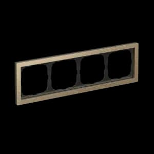 Рамка Schneider Systeme ArtGallery Pure, 4 поста (Металл / Латунь)