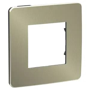 Рамка Schneider Studio Metal, 1 пост (бронза/антрацит)